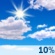Partly cloudy throughout the day Partly cloudy throughout the day